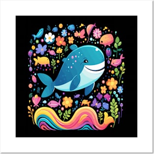 Whale Happiness Posters and Art